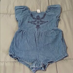 Blue Denim Kids Romper